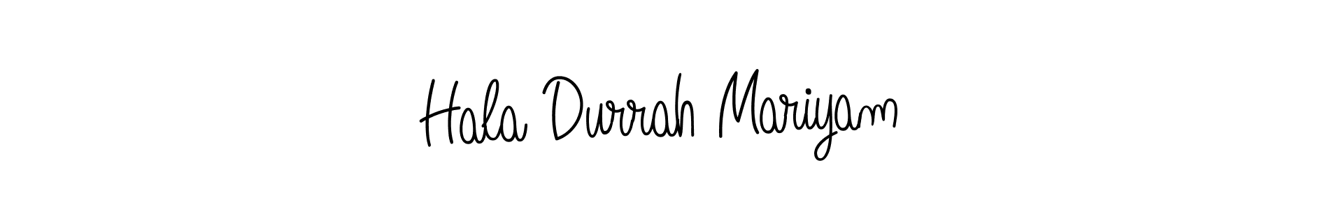 How to make Hala Durrah Mariyam signature? Angelique-Rose-font-FFP is a professional autograph style. Create handwritten signature for Hala Durrah Mariyam name. Hala Durrah Mariyam signature style 5 images and pictures png