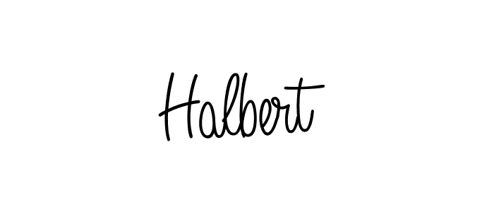 Halbert stylish signature style. Best Handwritten Sign (Angelique-Rose-font-FFP) for my name. Handwritten Signature Collection Ideas for my name Halbert. Halbert signature style 5 images and pictures png