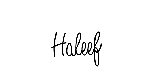 How to make Haleef name signature. Use Angelique-Rose-font-FFP style for creating short signs online. This is the latest handwritten sign. Haleef signature style 5 images and pictures png