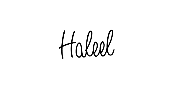 How to make Haleel name signature. Use Angelique-Rose-font-FFP style for creating short signs online. This is the latest handwritten sign. Haleel signature style 5 images and pictures png