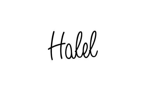 You should practise on your own different ways (Angelique-Rose-font-FFP) to write your name (Halel) in signature. don't let someone else do it for you. Halel signature style 5 images and pictures png