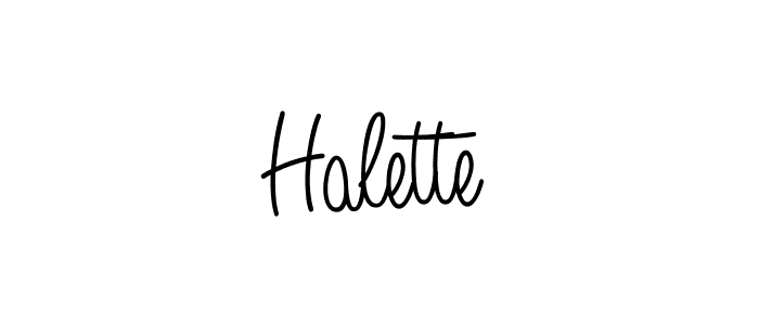 How to make Halette signature? Angelique-Rose-font-FFP is a professional autograph style. Create handwritten signature for Halette name. Halette signature style 5 images and pictures png