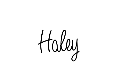 Use a signature maker to create a handwritten signature online. With this signature software, you can design (Angelique-Rose-font-FFP) your own signature for name Haley. Haley signature style 5 images and pictures png