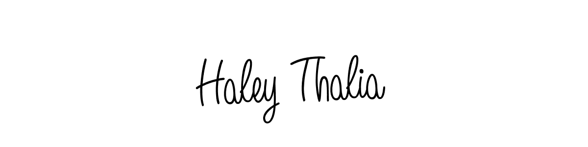 Create a beautiful signature design for name Haley Thalia. With this signature (Angelique-Rose-font-FFP) fonts, you can make a handwritten signature for free. Haley Thalia signature style 5 images and pictures png