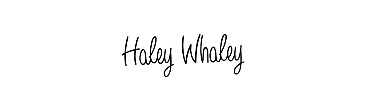 Make a beautiful signature design for name Haley Whaley. Use this online signature maker to create a handwritten signature for free. Haley Whaley signature style 5 images and pictures png