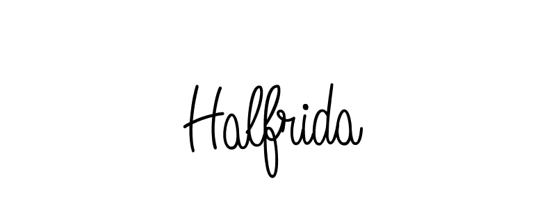 Design your own signature with our free online signature maker. With this signature software, you can create a handwritten (Angelique-Rose-font-FFP) signature for name Halfrida. Halfrida signature style 5 images and pictures png