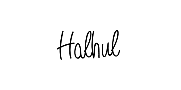 Create a beautiful signature design for name Halhul. With this signature (Angelique-Rose-font-FFP) fonts, you can make a handwritten signature for free. Halhul signature style 5 images and pictures png