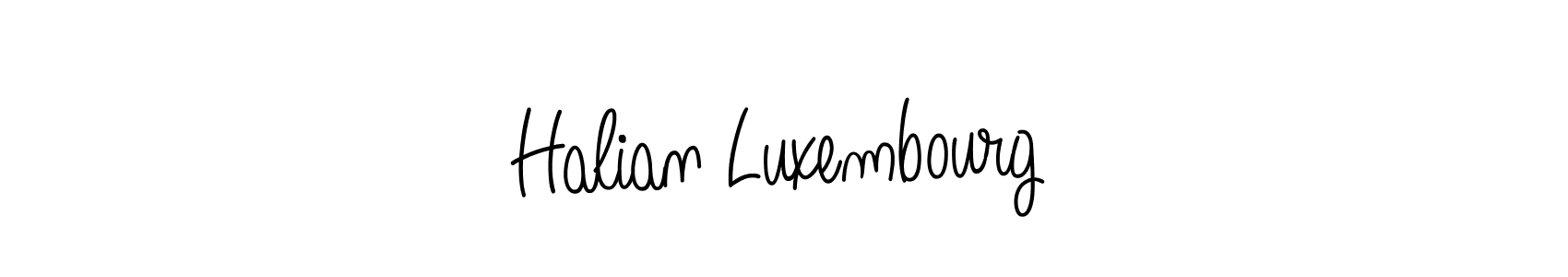 Design your own signature with our free online signature maker. With this signature software, you can create a handwritten (Angelique-Rose-font-FFP) signature for name Halian Luxembourg. Halian Luxembourg signature style 5 images and pictures png