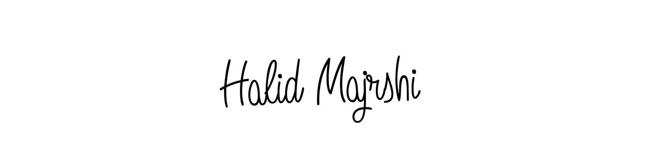 Make a beautiful signature design for name Halid Majrshi. With this signature (Angelique-Rose-font-FFP) style, you can create a handwritten signature for free. Halid Majrshi signature style 5 images and pictures png