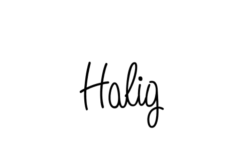 You should practise on your own different ways (Angelique-Rose-font-FFP) to write your name (Halig) in signature. don't let someone else do it for you. Halig signature style 5 images and pictures png