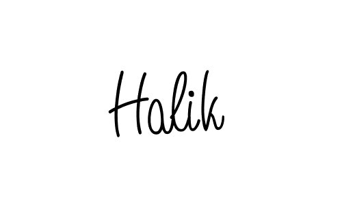 if you are searching for the best signature style for your name Halik. so please give up your signature search. here we have designed multiple signature styles  using Angelique-Rose-font-FFP. Halik signature style 5 images and pictures png