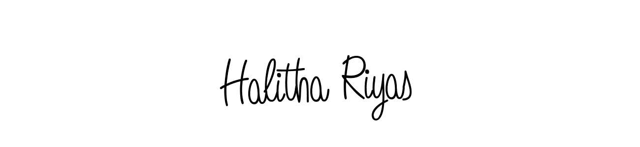 Also You can easily find your signature by using the search form. We will create Halitha Riyas name handwritten signature images for you free of cost using Angelique-Rose-font-FFP sign style. Halitha Riyas signature style 5 images and pictures png