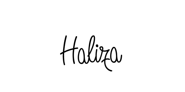 Also we have Haliza name is the best signature style. Create professional handwritten signature collection using Angelique-Rose-font-FFP autograph style. Haliza signature style 5 images and pictures png