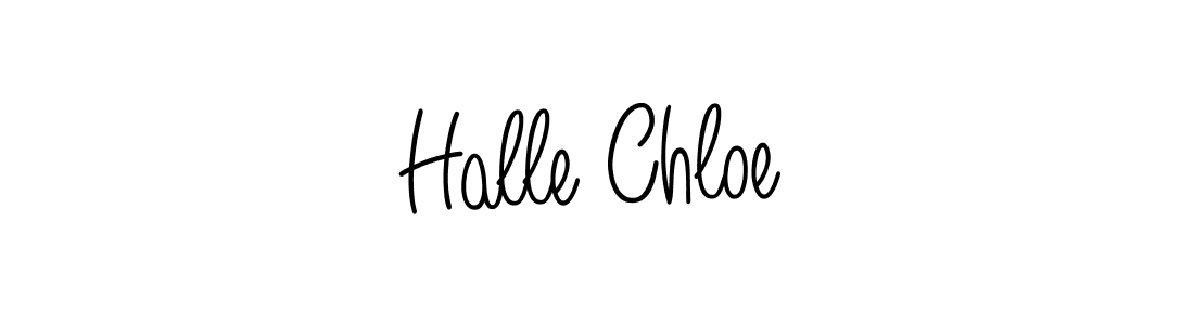 How to Draw Halle Chloe signature style? Angelique-Rose-font-FFP is a latest design signature styles for name Halle Chloe. Halle Chloe signature style 5 images and pictures png