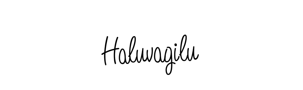Also we have Haluvagilu name is the best signature style. Create professional handwritten signature collection using Angelique-Rose-font-FFP autograph style. Haluvagilu signature style 5 images and pictures png