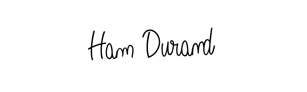 Create a beautiful signature design for name Ham Durand. With this signature (Angelique-Rose-font-FFP) fonts, you can make a handwritten signature for free. Ham Durand signature style 5 images and pictures png