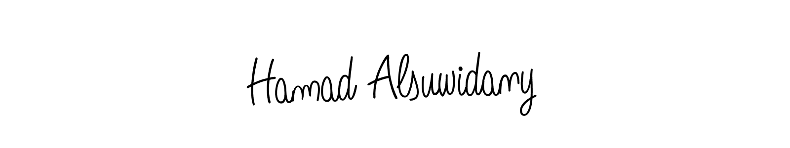 Create a beautiful signature design for name Hamad Alsuwidany. With this signature (Angelique-Rose-font-FFP) fonts, you can make a handwritten signature for free. Hamad Alsuwidany signature style 5 images and pictures png