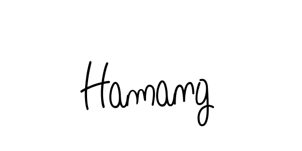 Hamang stylish signature style. Best Handwritten Sign (Angelique-Rose-font-FFP) for my name. Handwritten Signature Collection Ideas for my name Hamang. Hamang signature style 5 images and pictures png