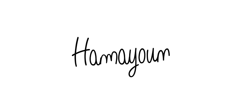 The best way (Angelique-Rose-font-FFP) to make a short signature is to pick only two or three words in your name. The name Hamayoun include a total of six letters. For converting this name. Hamayoun signature style 5 images and pictures png