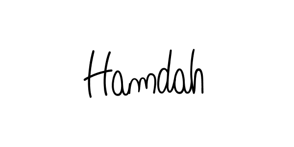 How to make Hamdah signature? Angelique-Rose-font-FFP is a professional autograph style. Create handwritten signature for Hamdah name. Hamdah signature style 5 images and pictures png