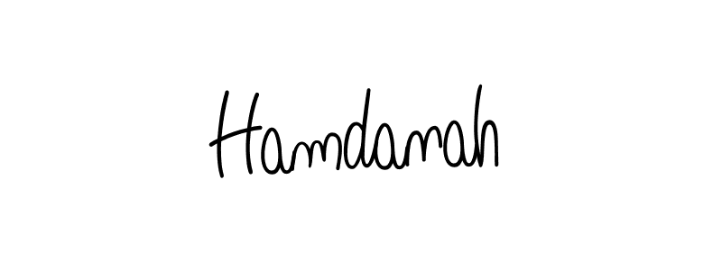 Make a beautiful signature design for name Hamdanah. Use this online signature maker to create a handwritten signature for free. Hamdanah signature style 5 images and pictures png