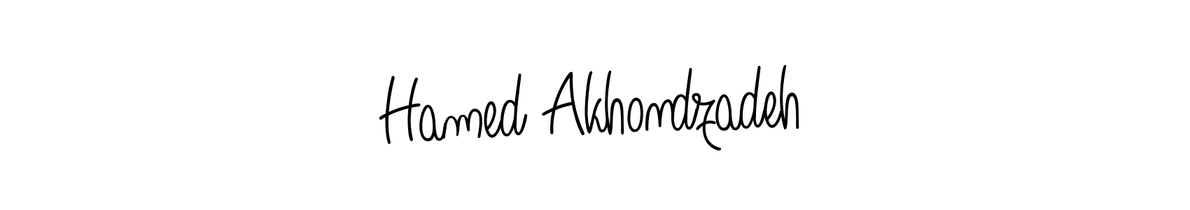 Hamed Akhondzadeh stylish signature style. Best Handwritten Sign (Angelique-Rose-font-FFP) for my name. Handwritten Signature Collection Ideas for my name Hamed Akhondzadeh. Hamed Akhondzadeh signature style 5 images and pictures png