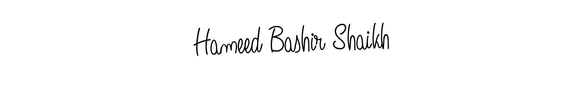 How to make Hameed Bashir Shaikh name signature. Use Angelique-Rose-font-FFP style for creating short signs online. This is the latest handwritten sign. Hameed Bashir Shaikh signature style 5 images and pictures png