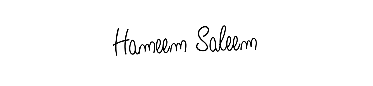 How to Draw Hameem Saleem signature style? Angelique-Rose-font-FFP is a latest design signature styles for name Hameem Saleem. Hameem Saleem signature style 5 images and pictures png