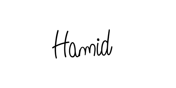 Make a beautiful signature design for name Hamid . With this signature (Angelique-Rose-font-FFP) style, you can create a handwritten signature for free. Hamid  signature style 5 images and pictures png