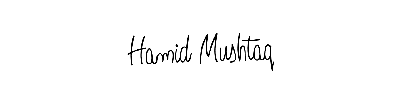 Design your own signature with our free online signature maker. With this signature software, you can create a handwritten (Angelique-Rose-font-FFP) signature for name Hamid Mushtaq. Hamid Mushtaq signature style 5 images and pictures png