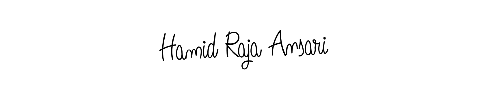 Angelique-Rose-font-FFP is a professional signature style that is perfect for those who want to add a touch of class to their signature. It is also a great choice for those who want to make their signature more unique. Get Hamid Raja Ansari name to fancy signature for free. Hamid Raja Ansari signature style 5 images and pictures png