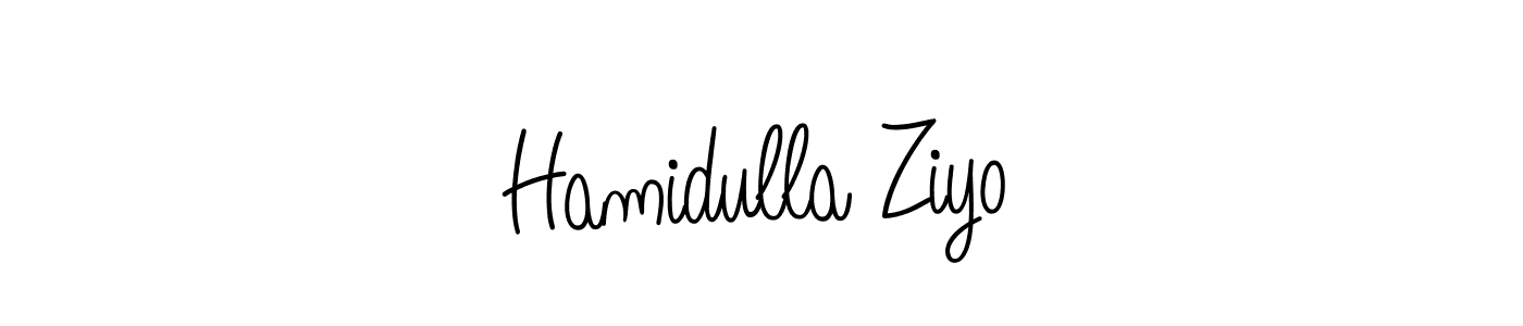 Make a short Hamidulla Ziyo signature style. Manage your documents anywhere anytime using Angelique-Rose-font-FFP. Create and add eSignatures, submit forms, share and send files easily. Hamidulla Ziyo signature style 5 images and pictures png