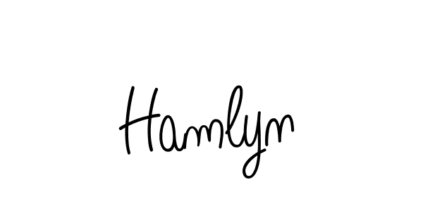 Hamlyn stylish signature style. Best Handwritten Sign (Angelique-Rose-font-FFP) for my name. Handwritten Signature Collection Ideas for my name Hamlyn. Hamlyn signature style 5 images and pictures png