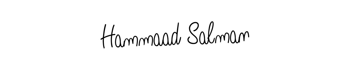 Angelique-Rose-font-FFP is a professional signature style that is perfect for those who want to add a touch of class to their signature. It is also a great choice for those who want to make their signature more unique. Get Hammaad Salman name to fancy signature for free. Hammaad Salman signature style 5 images and pictures png