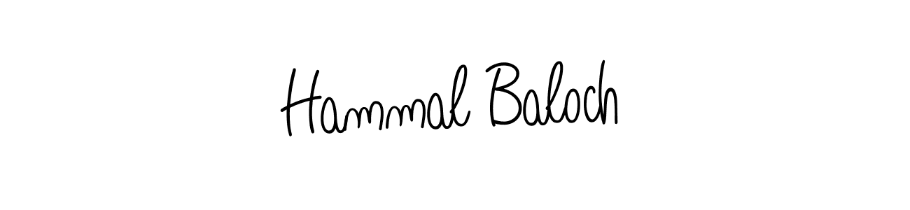 Also we have Hammal Baloch name is the best signature style. Create professional handwritten signature collection using Angelique-Rose-font-FFP autograph style. Hammal Baloch signature style 5 images and pictures png