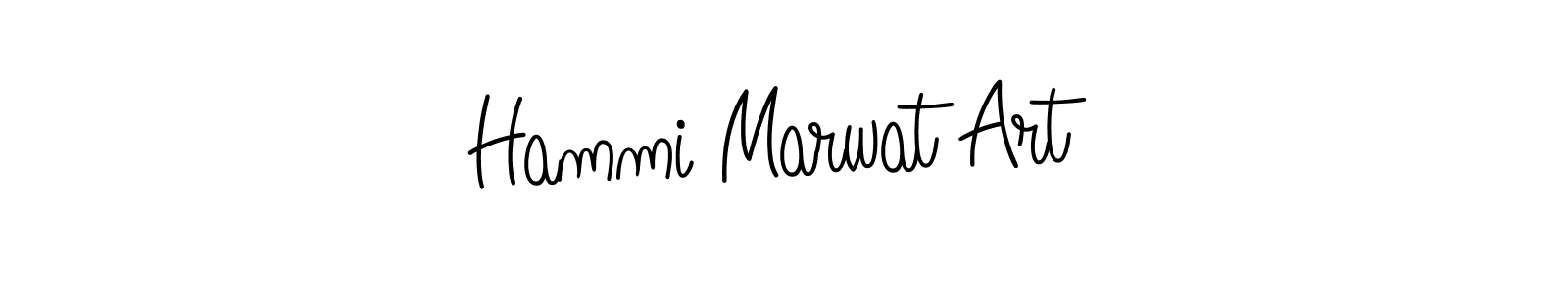 The best way (Angelique-Rose-font-FFP) to make a short signature is to pick only two or three words in your name. The name Hammi Marwat Art include a total of six letters. For converting this name. Hammi Marwat Art signature style 5 images and pictures png