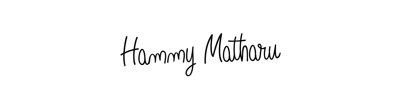 Also we have Hammy Matharu name is the best signature style. Create professional handwritten signature collection using Angelique-Rose-font-FFP autograph style. Hammy Matharu signature style 5 images and pictures png