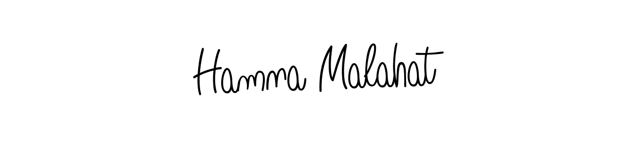 How to make Hamna Malahat name signature. Use Angelique-Rose-font-FFP style for creating short signs online. This is the latest handwritten sign. Hamna Malahat signature style 5 images and pictures png