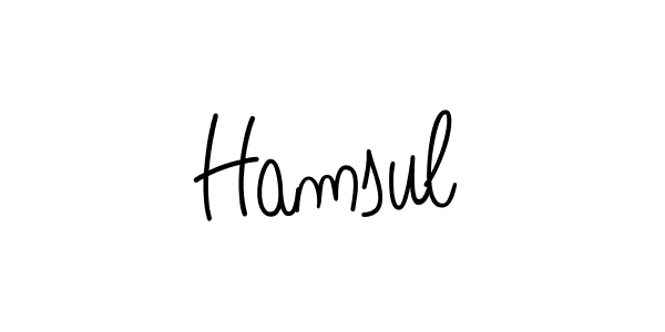 Best and Professional Signature Style for Hamsul. Angelique-Rose-font-FFP Best Signature Style Collection. Hamsul signature style 5 images and pictures png