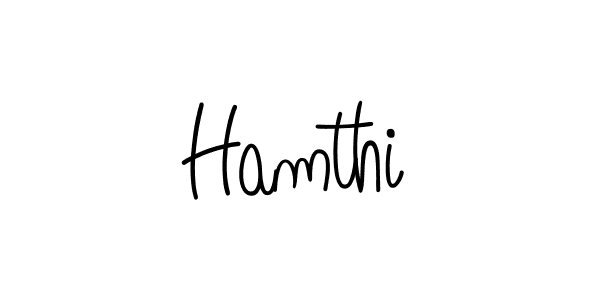 How to make Hamthi name signature. Use Angelique-Rose-font-FFP style for creating short signs online. This is the latest handwritten sign. Hamthi signature style 5 images and pictures png