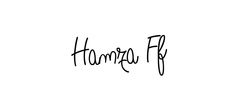 You should practise on your own different ways (Angelique-Rose-font-FFP) to write your name (Hamza Ff) in signature. don't let someone else do it for you. Hamza Ff signature style 5 images and pictures png