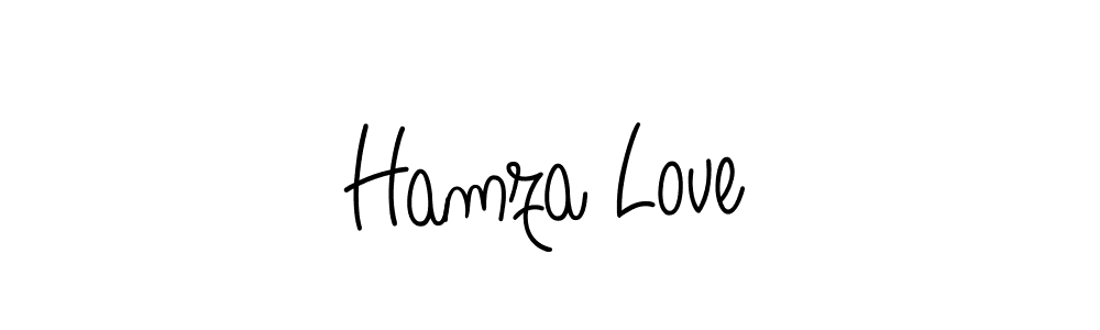 You should practise on your own different ways (Angelique-Rose-font-FFP) to write your name (Hamza Love) in signature. don't let someone else do it for you. Hamza Love signature style 5 images and pictures png