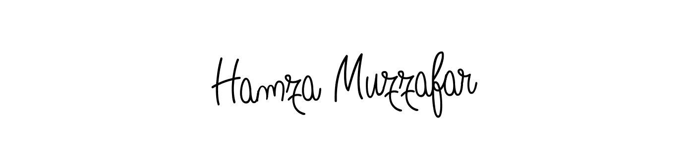 Use a signature maker to create a handwritten signature online. With this signature software, you can design (Angelique-Rose-font-FFP) your own signature for name Hamza Muzzafar. Hamza Muzzafar signature style 5 images and pictures png