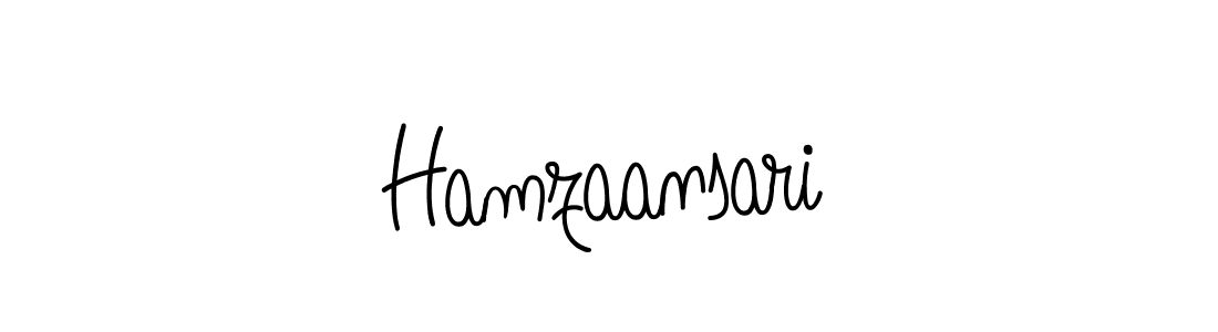 Also we have Hamzaansari name is the best signature style. Create professional handwritten signature collection using Angelique-Rose-font-FFP autograph style. Hamzaansari signature style 5 images and pictures png