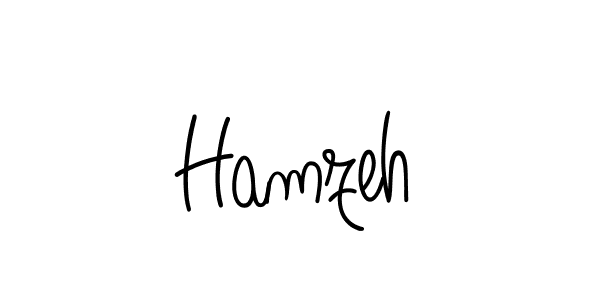 Design your own signature with our free online signature maker. With this signature software, you can create a handwritten (Angelique-Rose-font-FFP) signature for name Hamzeh. Hamzeh signature style 5 images and pictures png