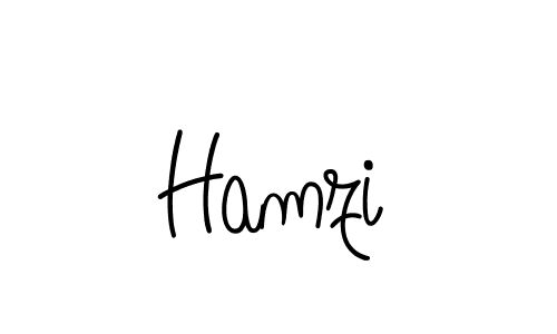 Design your own signature with our free online signature maker. With this signature software, you can create a handwritten (Angelique-Rose-font-FFP) signature for name Hamzi. Hamzi signature style 5 images and pictures png