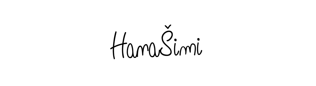 How to make HanaŠimiĆ signature? Angelique-Rose-font-FFP is a professional autograph style. Create handwritten signature for HanaŠimiĆ name. HanaŠimiĆ signature style 5 images and pictures png