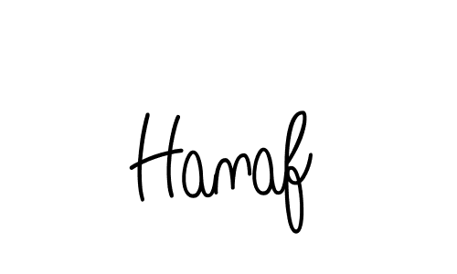 Use a signature maker to create a handwritten signature online. With this signature software, you can design (Angelique-Rose-font-FFP) your own signature for name Hanaf. Hanaf signature style 5 images and pictures png