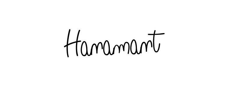 Use a signature maker to create a handwritten signature online. With this signature software, you can design (Angelique-Rose-font-FFP) your own signature for name Hanamant. Hanamant signature style 5 images and pictures png