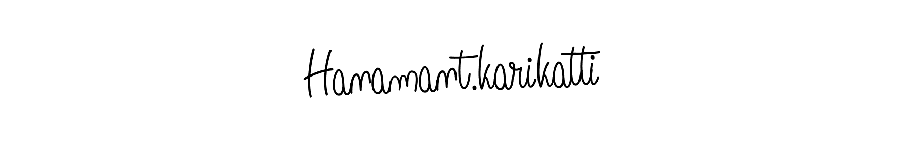 Create a beautiful signature design for name Hanamant.karikatti. With this signature (Angelique-Rose-font-FFP) fonts, you can make a handwritten signature for free. Hanamant.karikatti signature style 5 images and pictures png